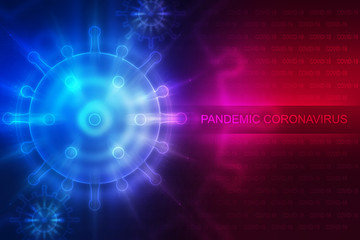 Empty abstract background on the theme of the COVIND-19 coronavirus pandemic.