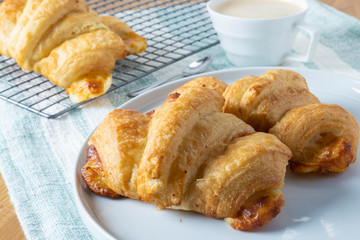 Homemade butter croissant french bakery breakfast