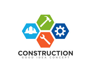 Construction Building Logo Icon Design Vector