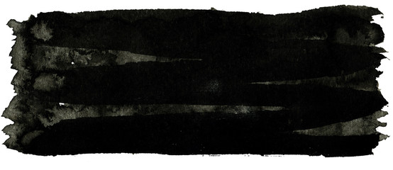 Naklejka premium Ink geometric shape. Brush paint strokes. Texture brushes and modern grunge brush lines. Ink brush artistic design element for frame design. Isolated element.