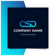 Letter OSD Logo Design Inspiration Vector Stock - Premium Vector