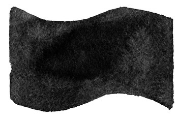 Ink geometric shape. Brush paint strokes. Texture brushes and modern grunge brush lines. Ink brush artistic design element for frame design. Isolated element.