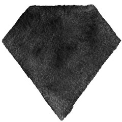 Ink geometric shape. Brush paint strokes. Texture brushes and modern grunge brush lines. Ink brush artistic design element for frame design. Isolated element.