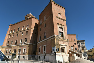 Ancient Mussolini Buildings in Foggia, Italy