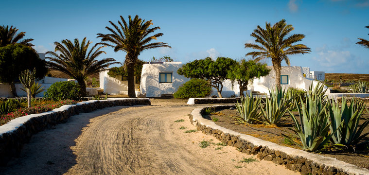 Caleta de Pedro Barba village in la graciosa,  canary islands