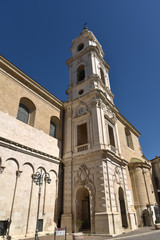 Fototapeta na wymiar Historical Cathedral of Foggia by Morning