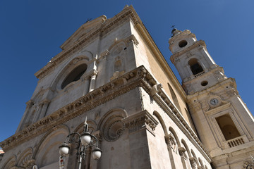 Foggia Cathedral by Morning With Clear Blue Sky