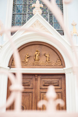 Obraz premium old church close up detail