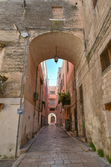 Fototapeta na wymiar Ancient Building With Arch in Foggia, Puglia, Italy