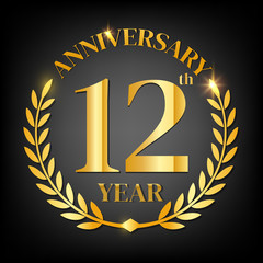 12th golden anniversary logo