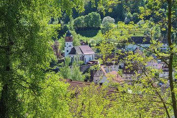 Michaelskirche Sulz am Eck, Wildberg Baden-Württemberg, Kirche, Landschaft, Dorf, Ortsteil,...