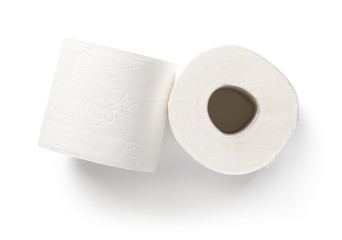 Toilet Paper Isolated On White Background