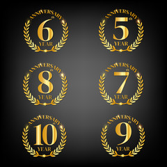 symbol for logo mock up about celebrate and anniversary