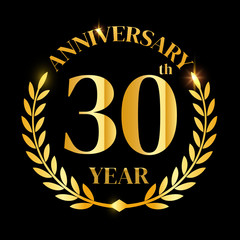 30th golden anniversary logo