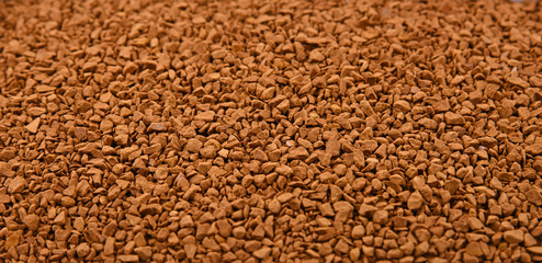 Background texture of freeze dried instant coffee