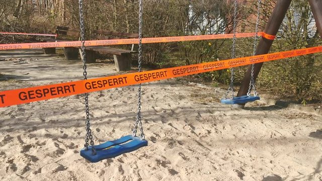 Kinderspielplatz gesperrt wegen dem Corona Virus