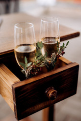 wedding glasses for wine and champagne