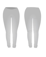Grey tight pants. vector illustration