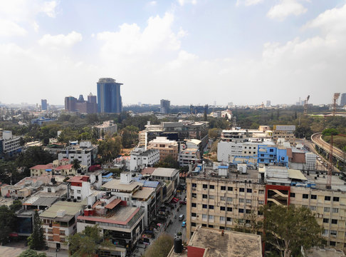 A view of downtown Bangalore, the IT hub of India