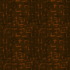 Tie Dye Japanese Geometric Winter Seamless Pattern. Scribble Cartoon Doodle Craft Texture. Geo Wabi Sabi Decorative Kimono Print. Boho Tie Dye Wash Batik. Scribble Craft Doodle Seamless Collage