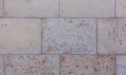 Muro de ladrillos blancos. 