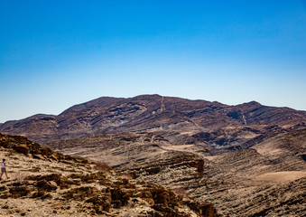 Fototapeta na wymiar Mountains at the namib desert in Namibia