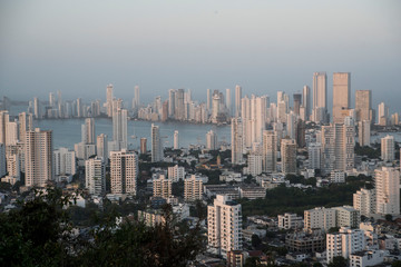 Fototapeta premium Modern Skyline Cartagena, Colombia