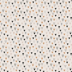 Triangle pattern in pastel colour. Abstract seamless vector background with triangles. Geometric abstract texture.