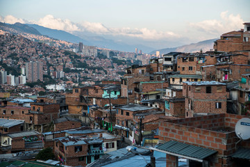 Fototapeta premium Comuna 13 Graffiti neighborhood Medellin Colombia