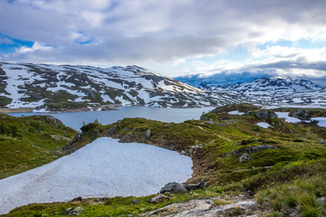 Fototapeta na wymiar Ryfylke panoramic road in Norway