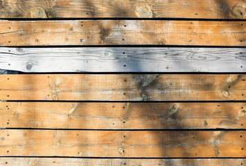 Image Of Old Wooden Background. Weathered Wood Plank