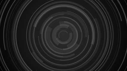 Circle black gray technology Hi-tech  dark background. Abstract graphic digital future concept design.
