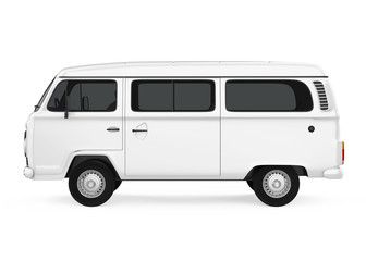 Old Van Isolated