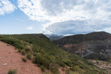 Fototapeta premium mountainous landscapes near Ugijar (Granada)