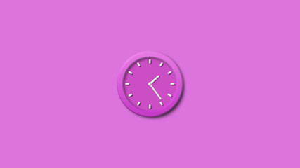 Pink analog 3d wall clock,clock icon,Wall clock icon