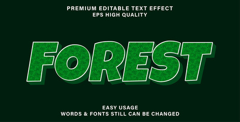 forest text effect