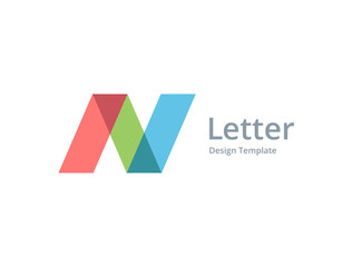 Letter N logo icon design template elements