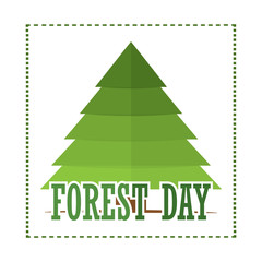 Fototapeta premium Forest day illustration