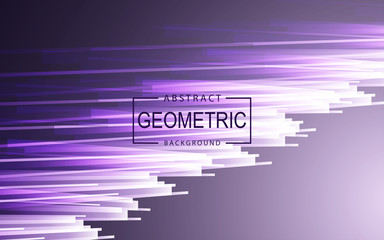 Minimal geometric abstract background with dynamic purple color composition. Trendy gradient and futuristic concept. Vector layout design can use landing page, cover poster, flyer, magazine, wallpaper