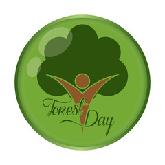 Forest day illustration