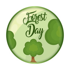 Forest day illustration