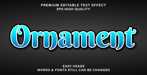 ornament text effect