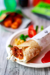 Paneer Mayonnaise Roll