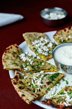 Paneer Paratha (Paneer Stuffed Indian Bread)