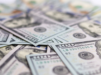 a bunch of dollar bills close up