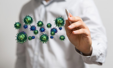 a Concept of 3d virus quarantine.