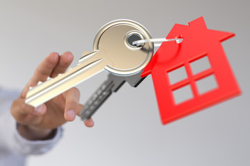 digital small house with a roof concept.