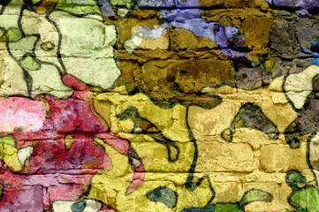 Background- art graffiti wall