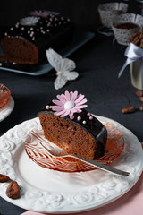 Delicious homemade juicy chocolate cake