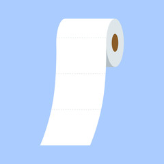 roll of toilet paper isolated 